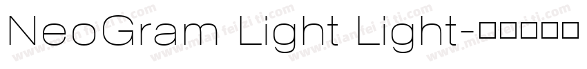 NeoGram Light Light字体转换